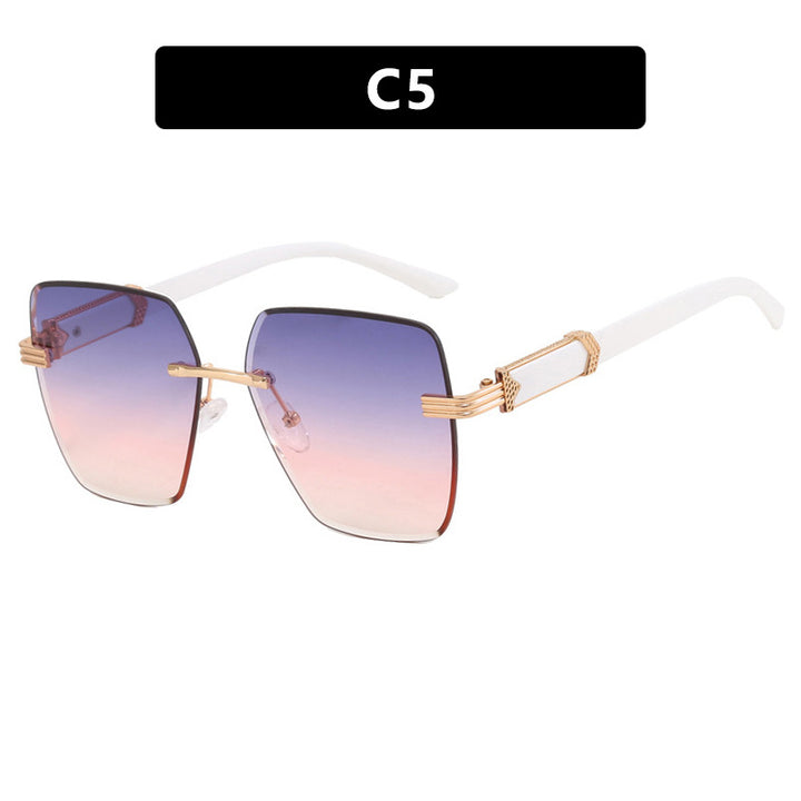 Women's trendy square sunglasses with glamorous accents and UV protection Stornfield