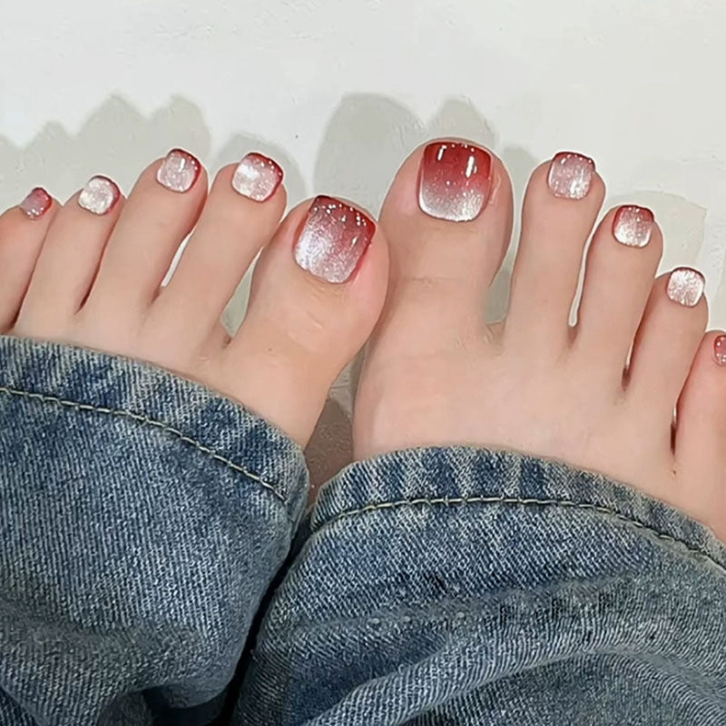 Decorative Ombre Press-On Toe Nail Art Stornfield