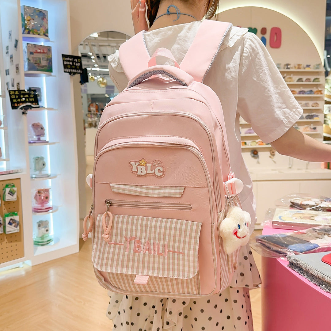 Stylish Checked Backpack Stornfield