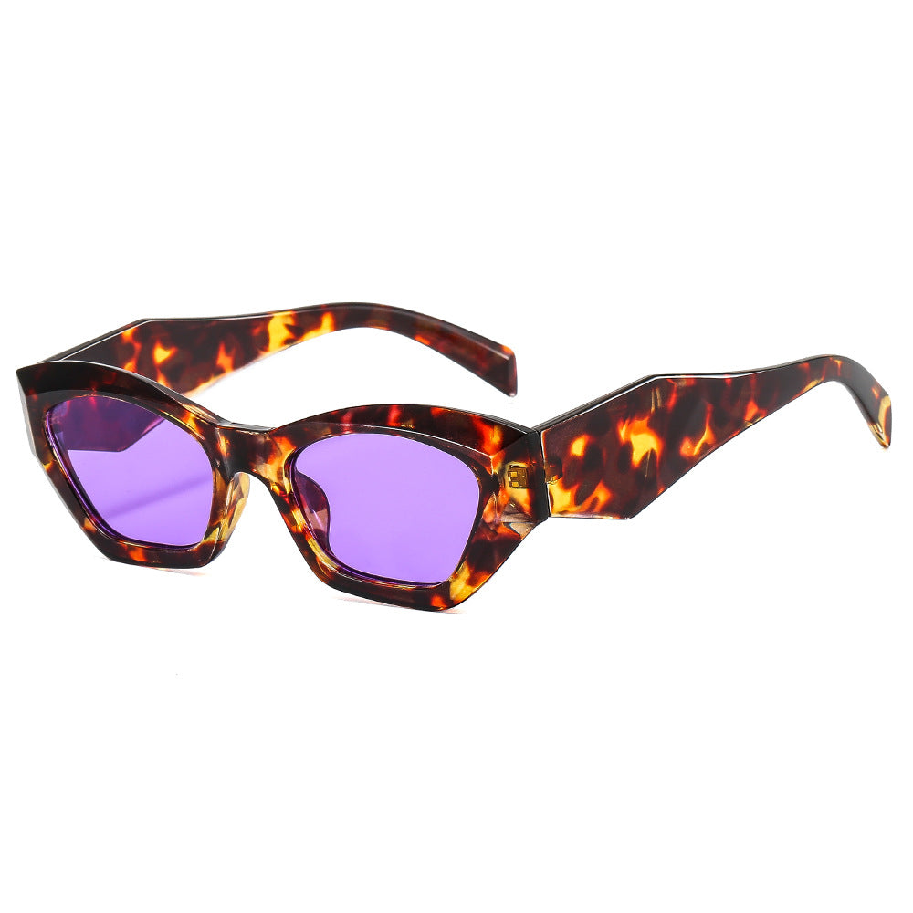 Women's geometric designer sunglasses with sparkling frame Stornfield