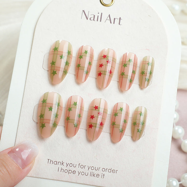 Patterned Press-On Nail Art Set