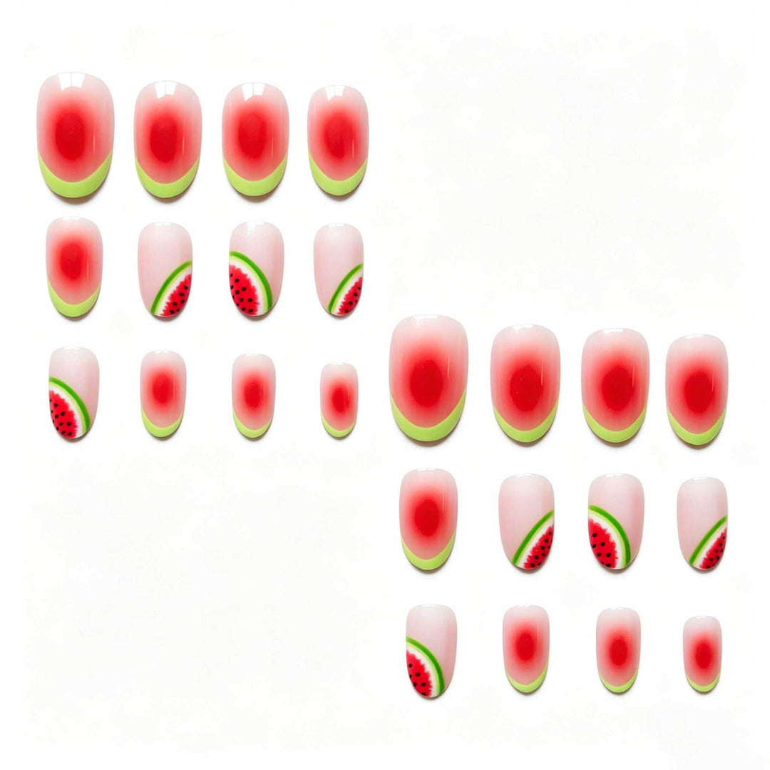 Creative Watermelon-Themed Nail Art Kit