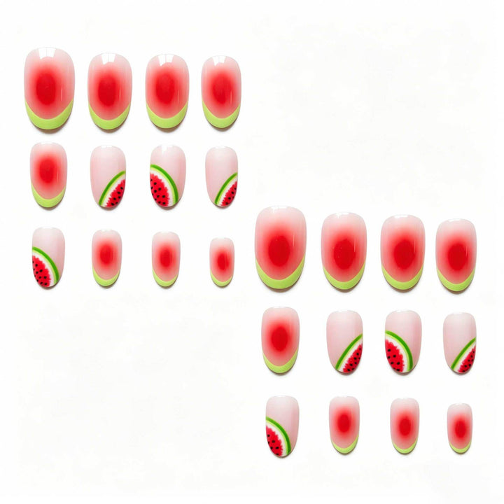 Creative Watermelon-Themed Nail Art Kit