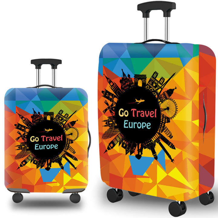 Women's Hard Shell Suitcase with Modern Geometric Design Stornfield