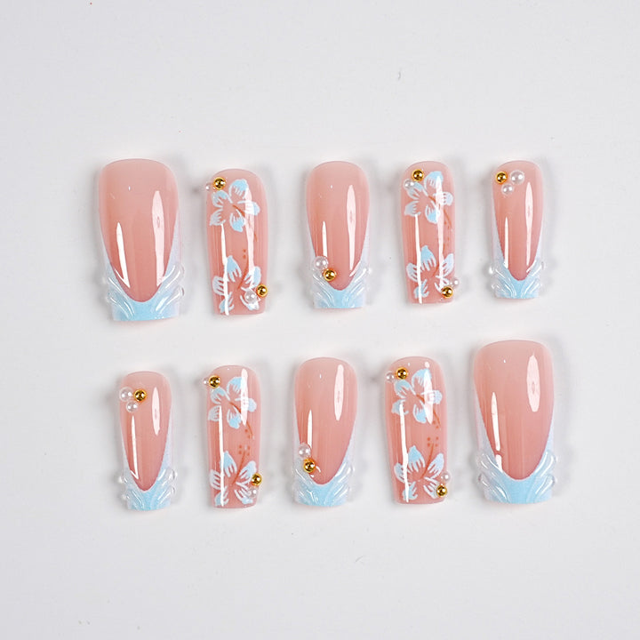 Decorative Press-On Nail Art Set