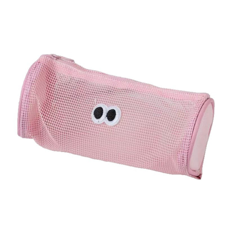 Cute Character Mesh Pencil Pouch