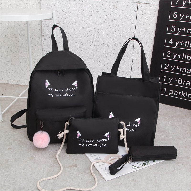 Cute Character Multi-Piece Backpack Set Stornfield