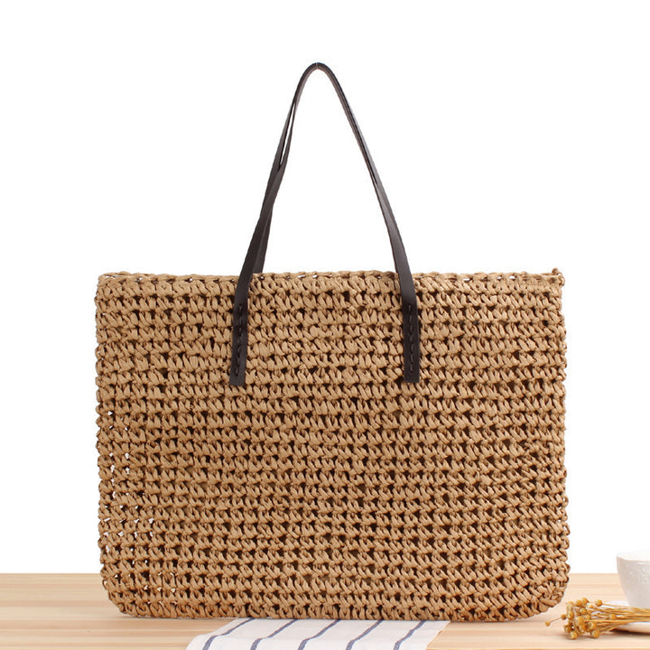Handbag Made from Handwoven Natural Material with Sturdy Handles Stornfield