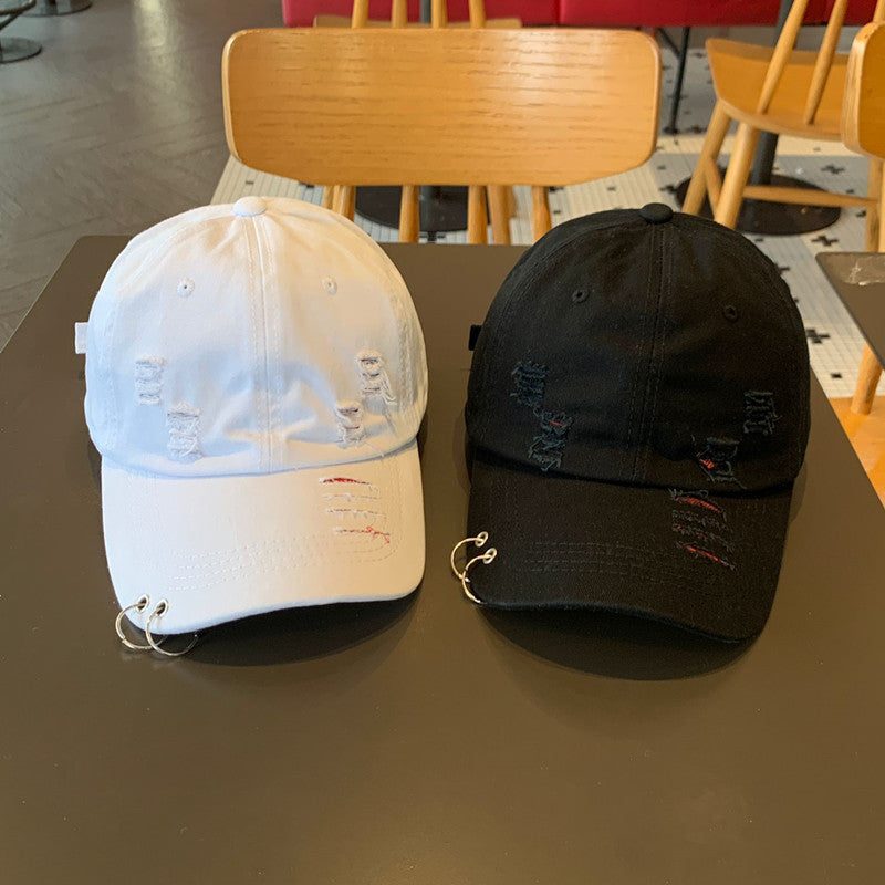 Unisex Distressed Cotton Adjustable Baseball Cap Stornfield