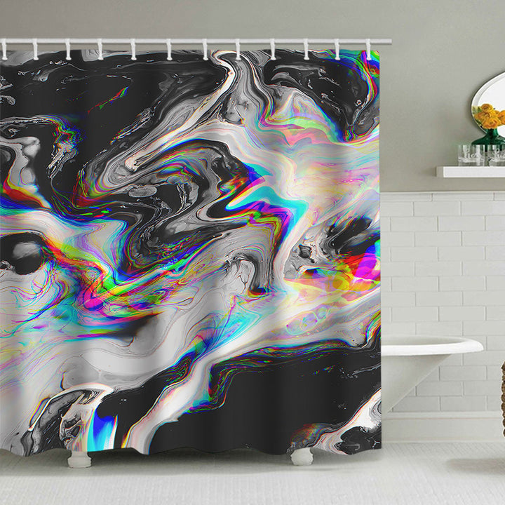 Artistic Marble Design Shower Curtain Stornfield