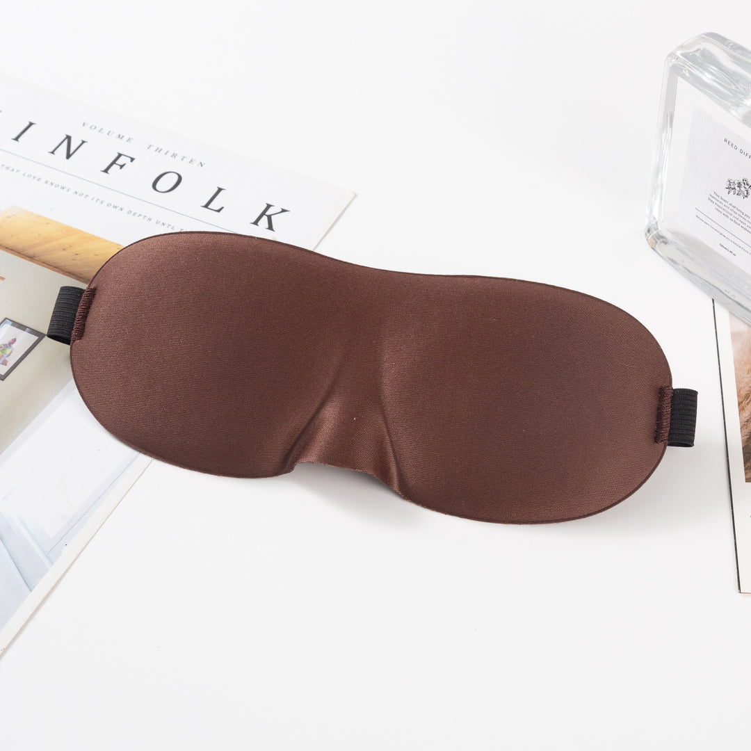 Unisex nan anatomically shaped sleep mask with formed eye sockets, lightweight foam core, and elastic comfort band Stornfield