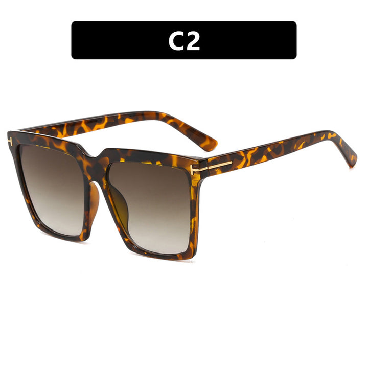 Women's square sunglasses with elegant metal accent Stornfield