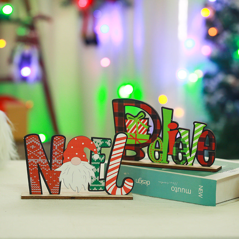 Festive wooden decoration with Christmas motif Stornfield