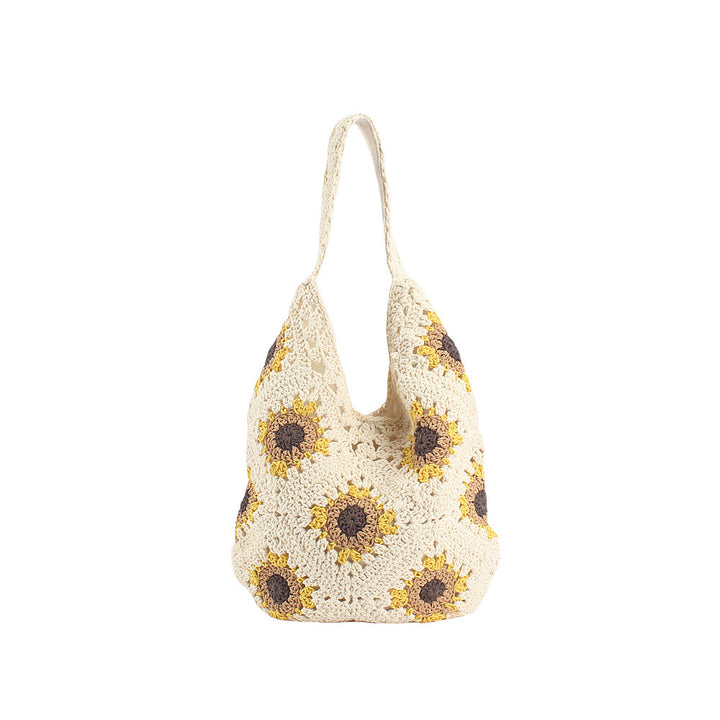 Handcrafted crochet bag with sunflower pattern Stornfield