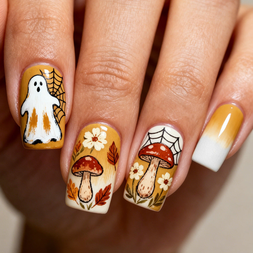 Artificial artificial nails with autumn patterns Stornfield