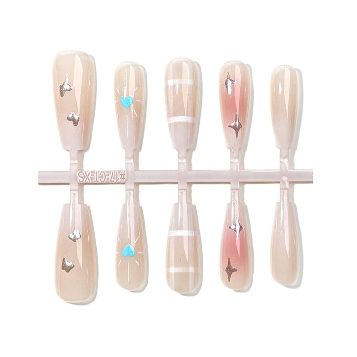 Elegant Artistic Press-On Nail Set
