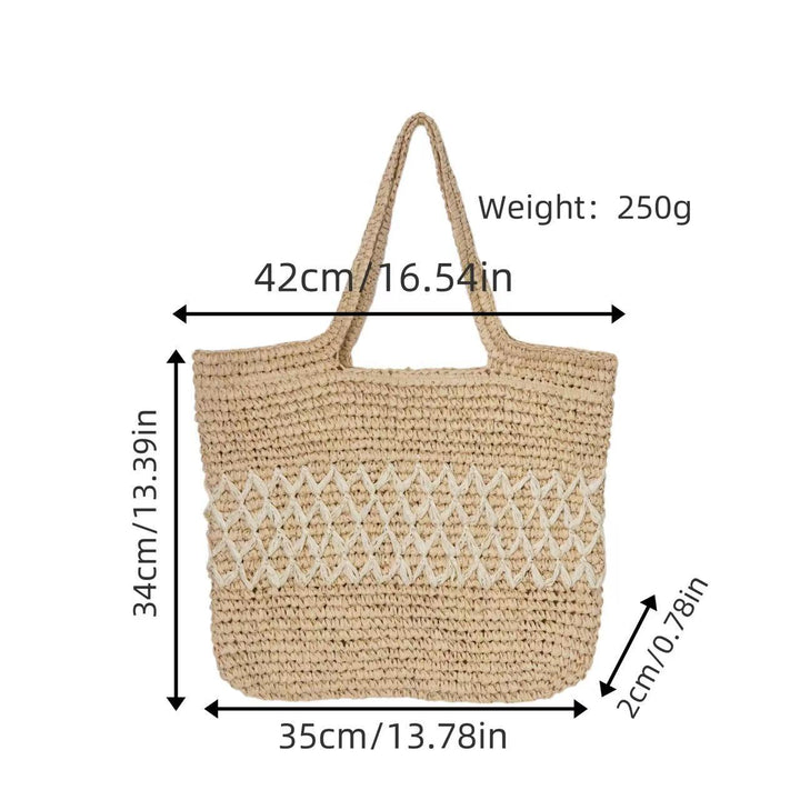 Stackable basket bag with decorative pattern element Stornfield