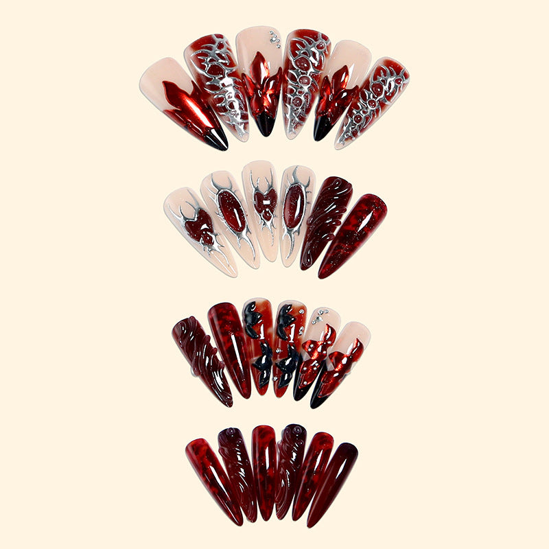 Artistic 3D Nail Tips with Elegant Designs Stornfield