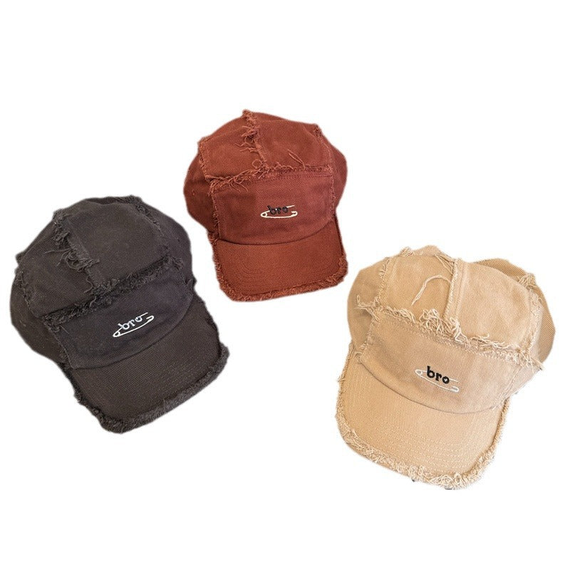 Men's Distressed Denim Snapback Cap Stornfield