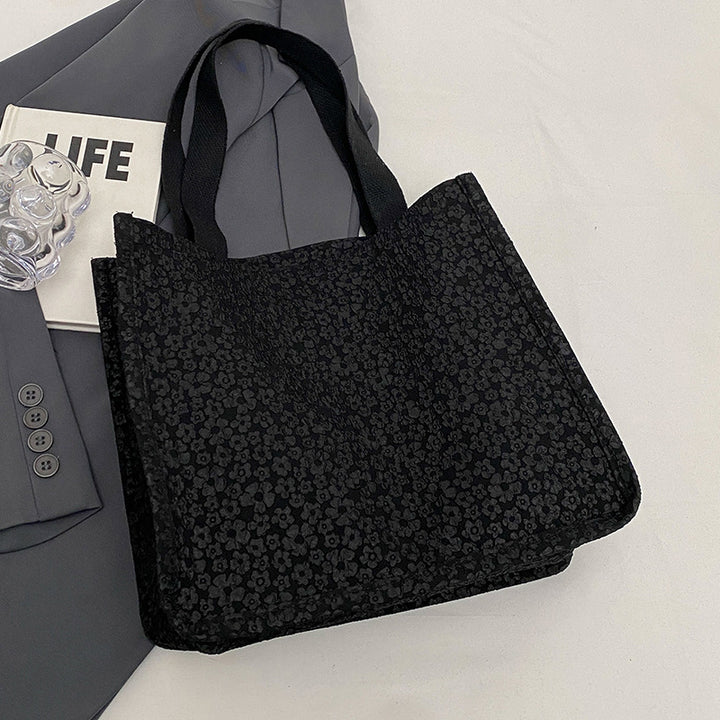 Floral Print Fabric Shoulder Bag