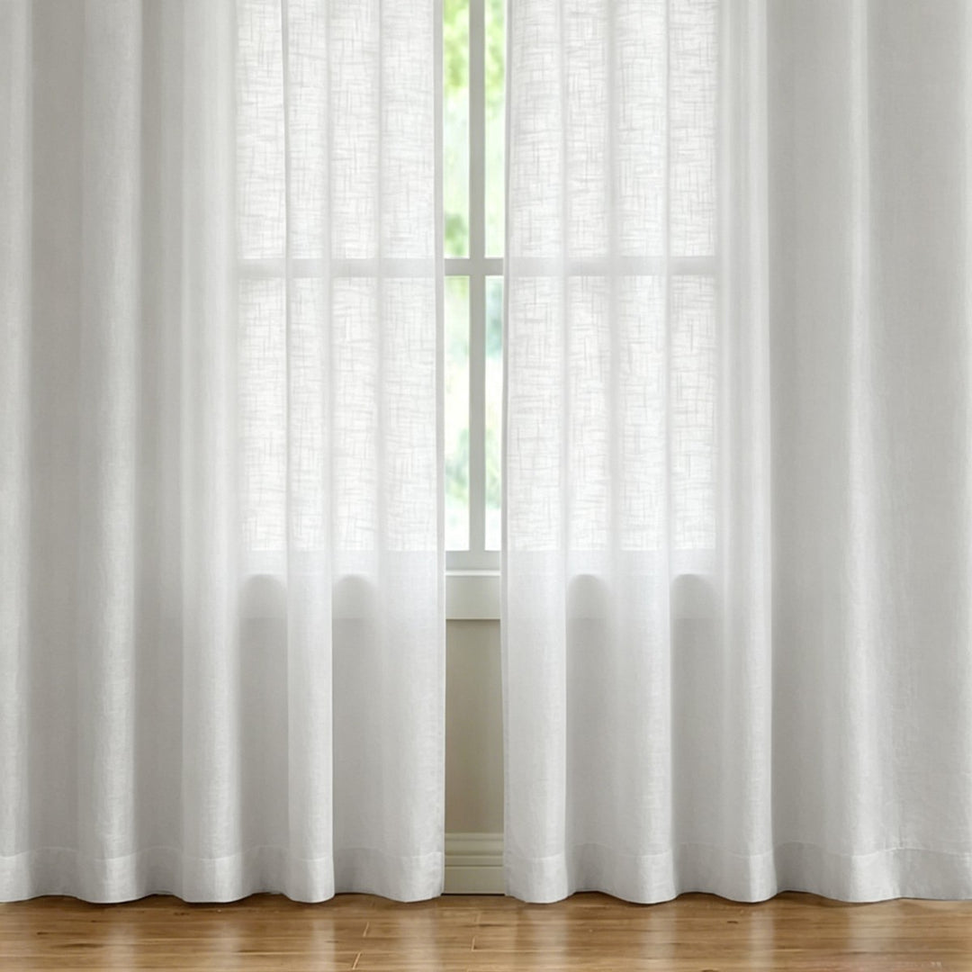 Sheer Linen Window Curtains Stornfield