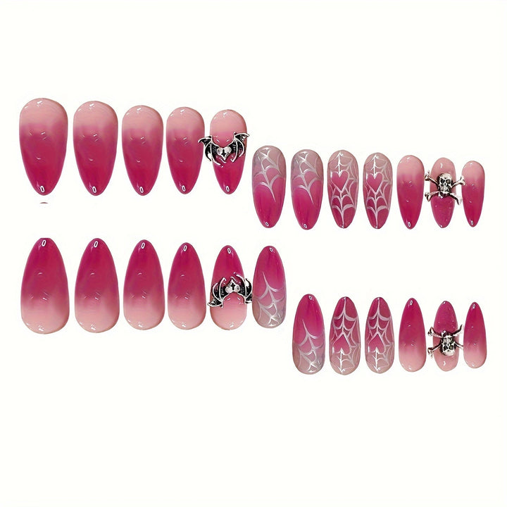Halloween-Inspired Gothic Press-On Nail Set Stornfield