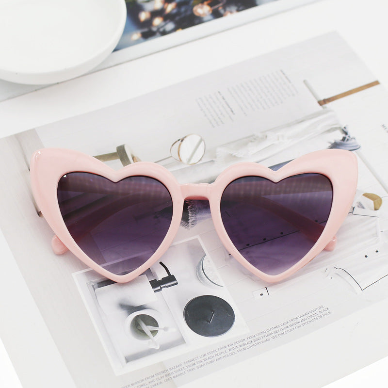 Women's Heart-Shaped Sunglasses with Glittering Frame Stornfield