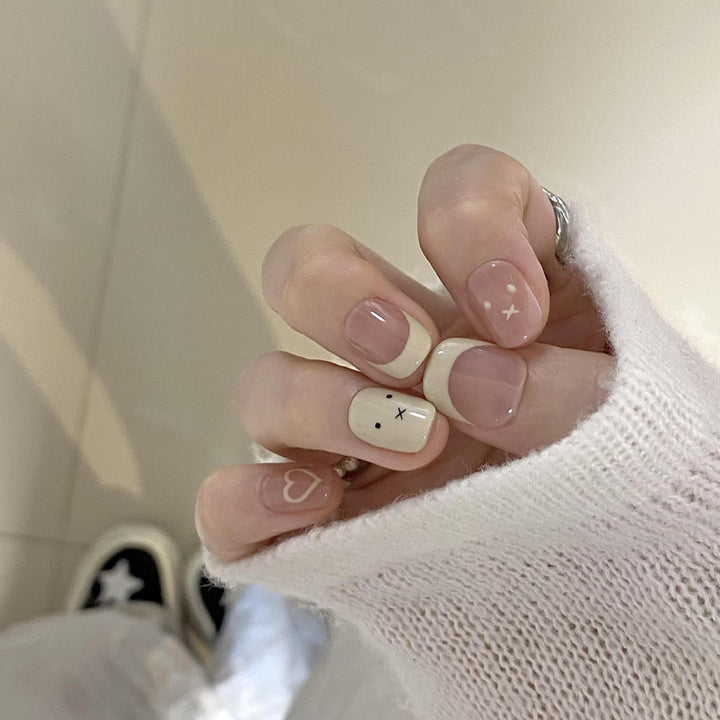 Art Nail Set with Creative Animal and Heart Design Stornfield