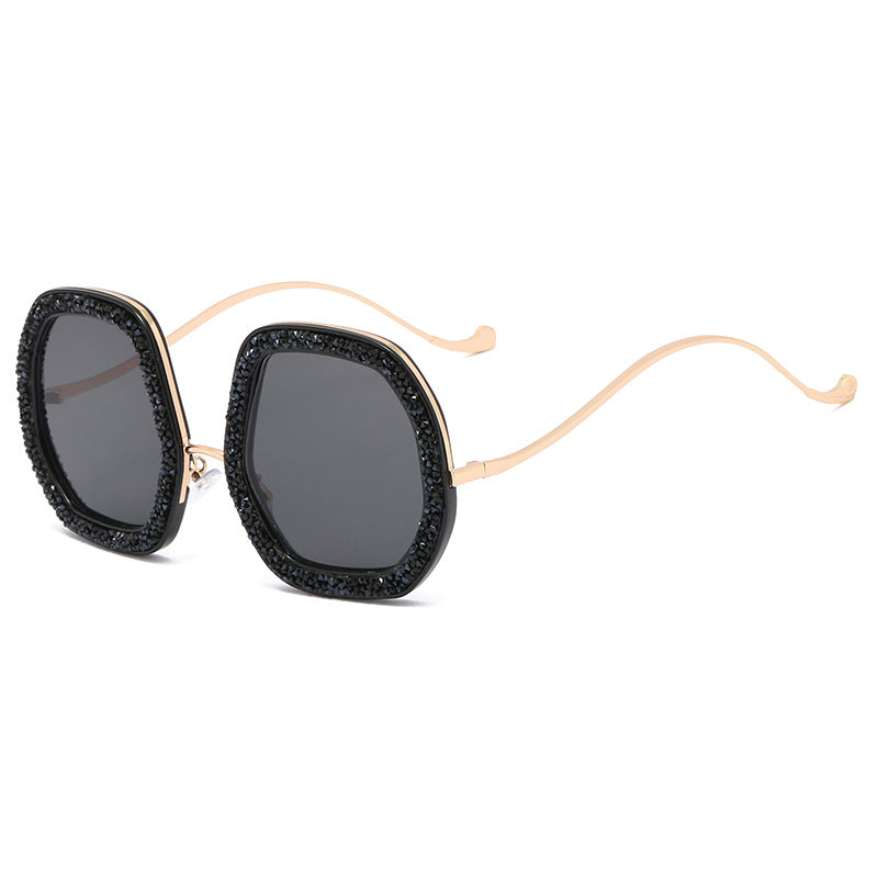 Ladies extravagant sunglasses with sparkling frame Stornfield