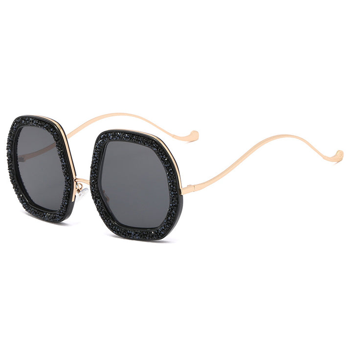 Ladies extravagant sunglasses with sparkling frame Stornfield