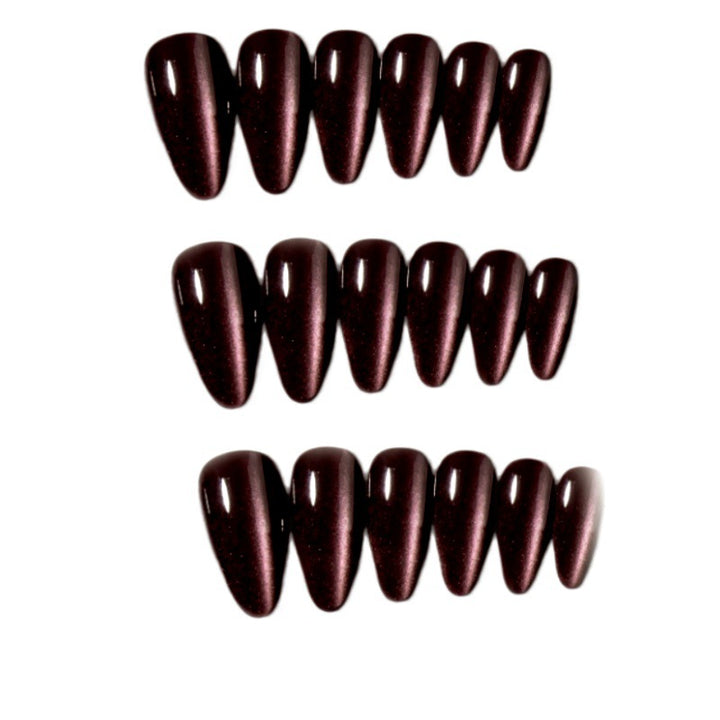 Glossy Pointed Gel Press-On Nails Stornfield