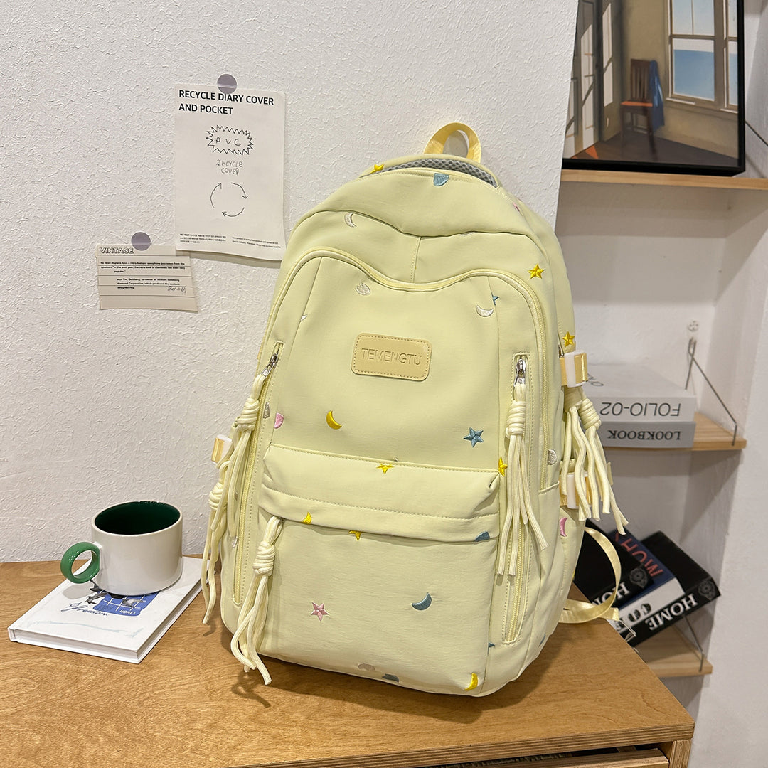Stylish Embroidered Daily Backpack Stornfield