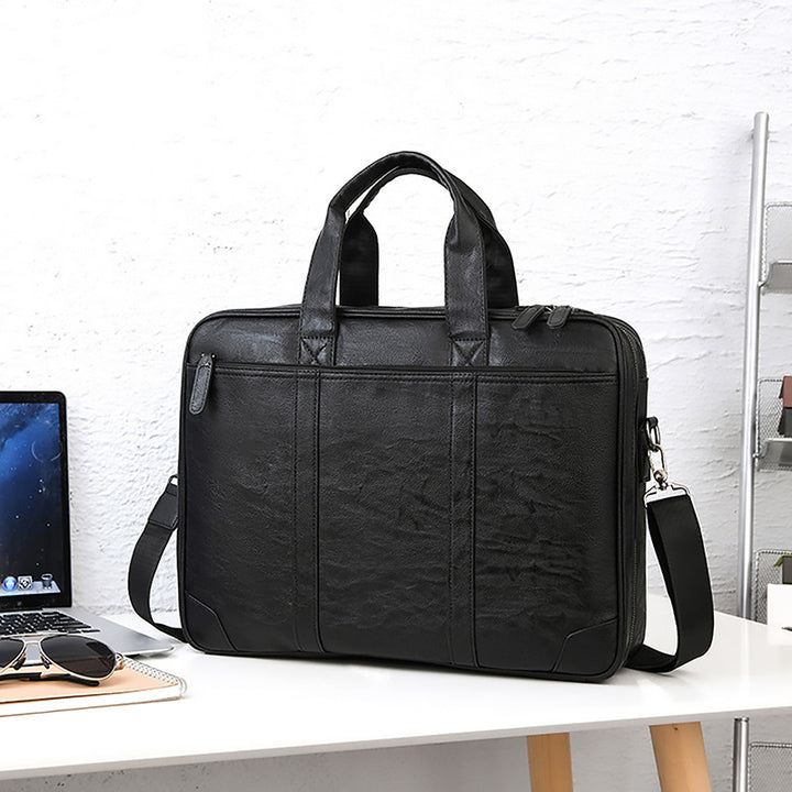 Premium Leather Business Briefcase Stornfield