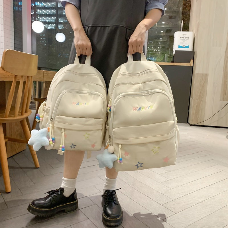 Playful Star-Embellished Backpack Stornfield