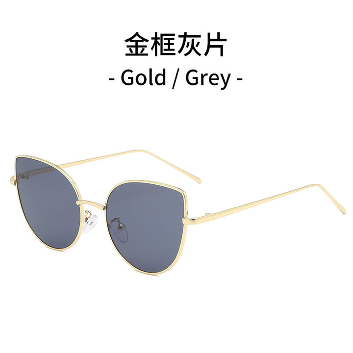 Ladies Cat-Eye Sunglasses with Filigree Gold Frame Stornfield