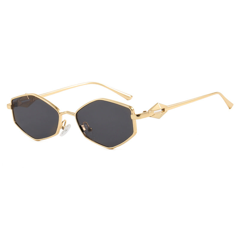 Women's geometric sunglasses with protective UV filter and high-end metal frame Stornfield