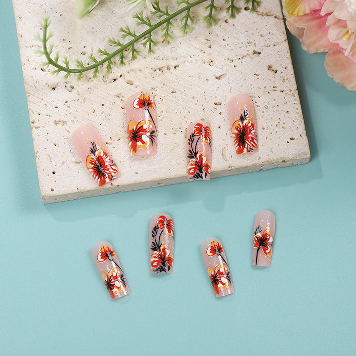 Artificial nails with exclusive floral design Stornfield