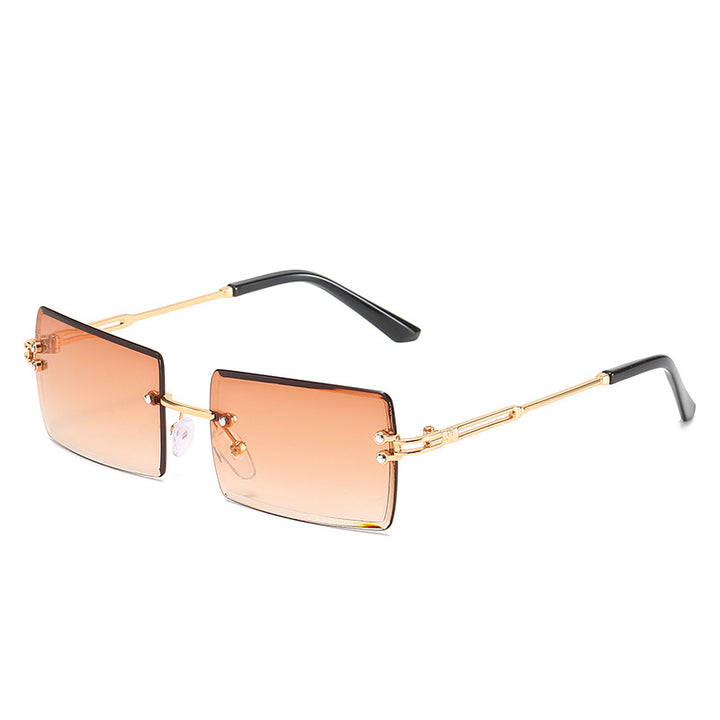 Women's stylish sunglasses with unique rectangular frame and sparkling details Stornfield