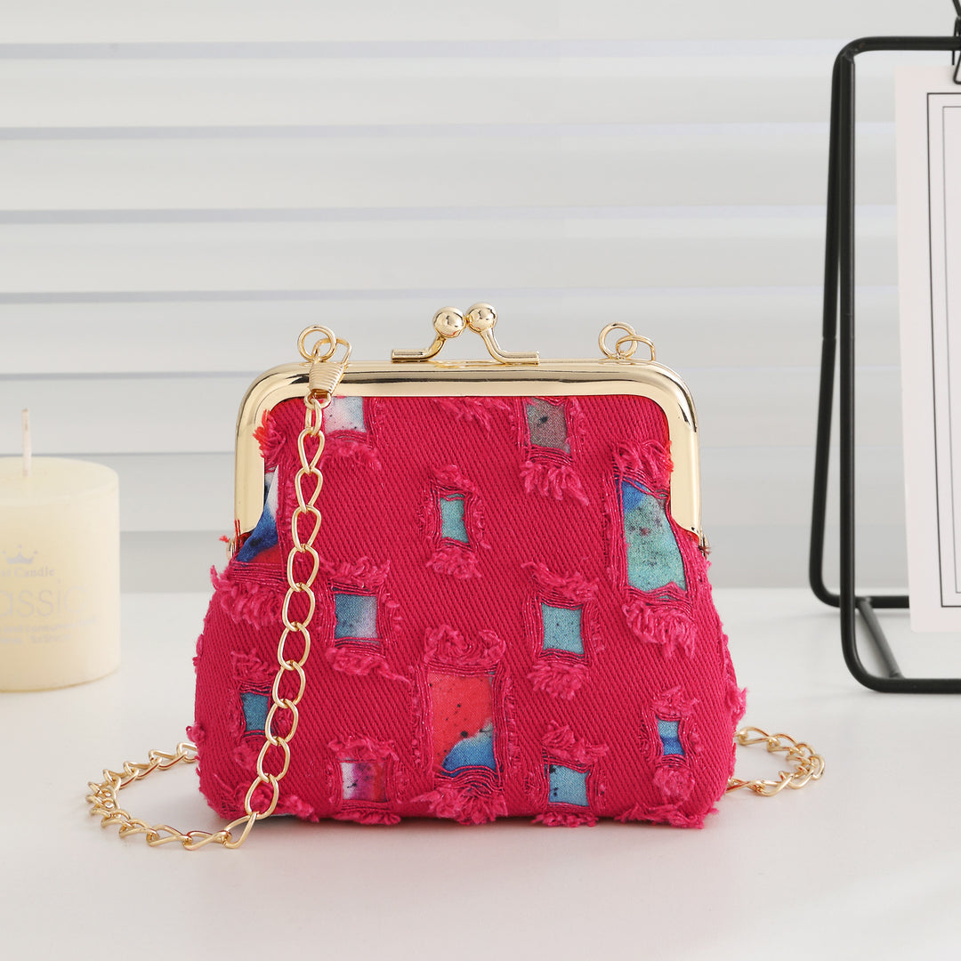 Vintage-Inspired Fabric Clutch