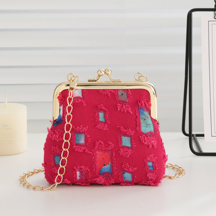 Vintage-Inspired Fabric Clutch