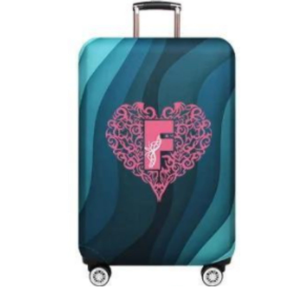 Women's Hard Shell Suitcase with Playful Heart Design Stornfield