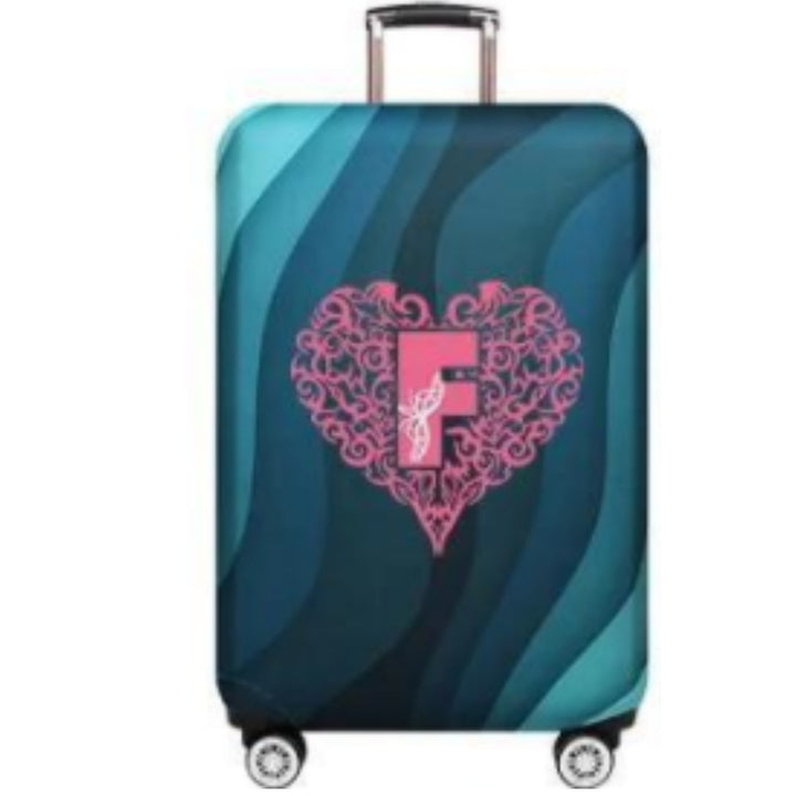 Women's Hard Shell Suitcase with Playful Heart Design Stornfield