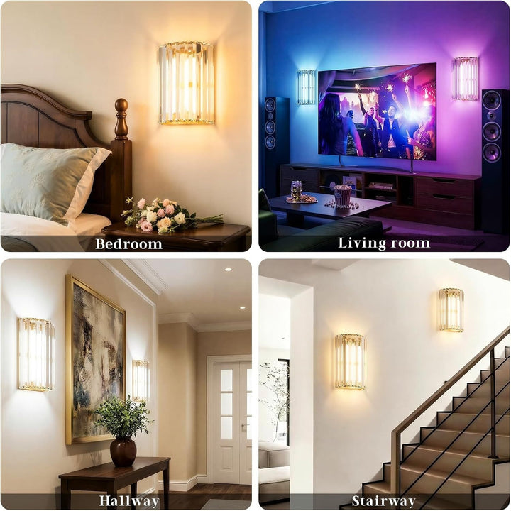 Elegant Crystal Wall Light