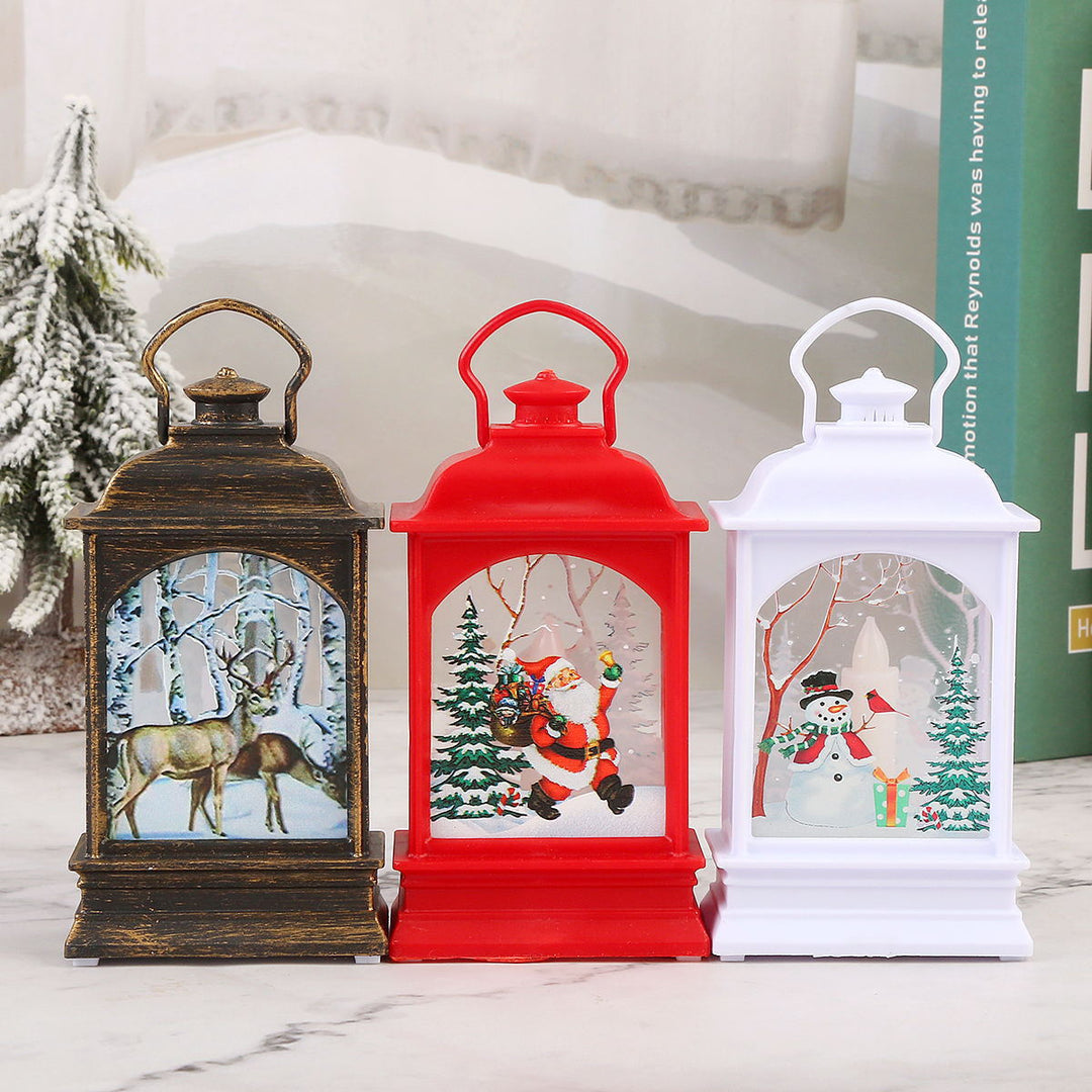 Nostalgic Christmas lantern with Santa motif Stornfield