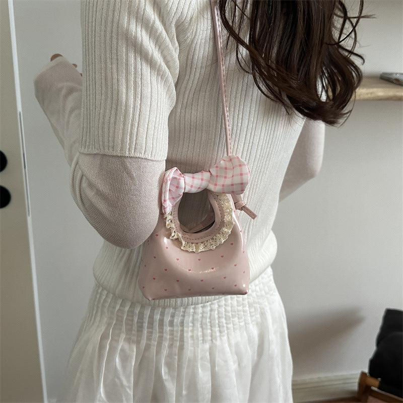 Charming Mini Handbag with Bow Accent