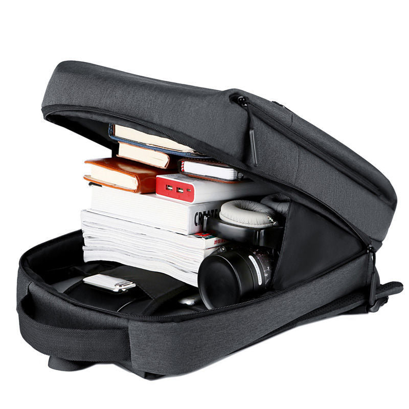 Laptop backpack with futuristic design and integrated storage Stornfield
