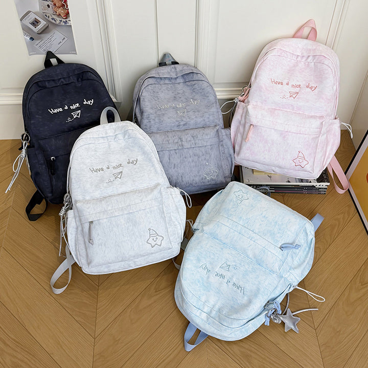 Multi-Functional Emblazoned Casual Backpack Stornfield