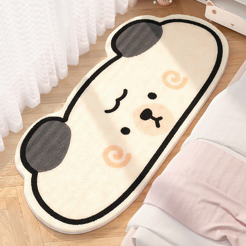 Plush Cartoon Bear-Shaped Rug