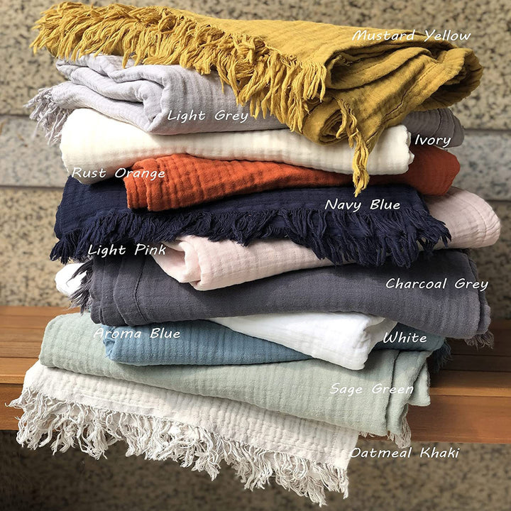Luxurious Cotton Throw Blanket Stornfield