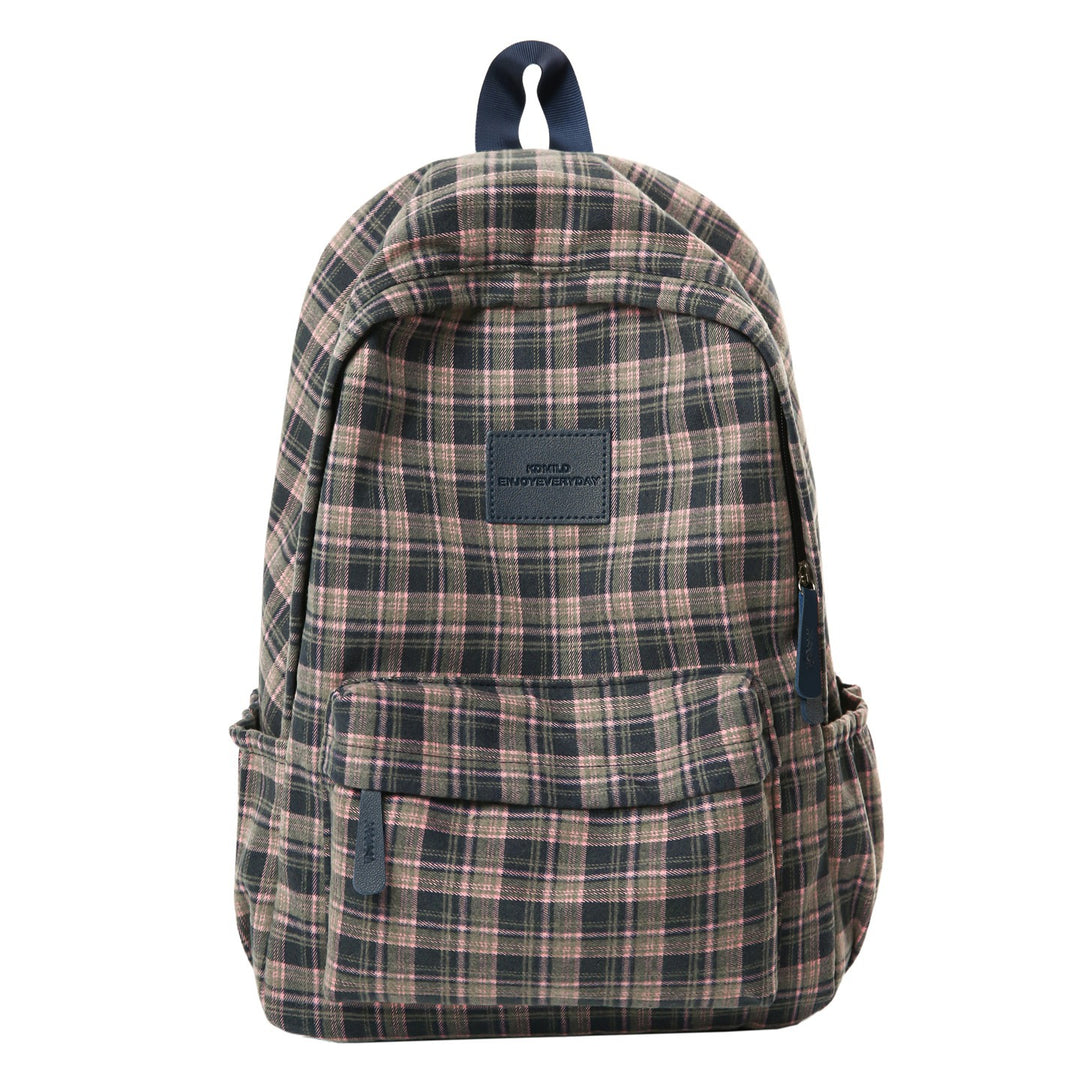 Checked Patterned Casual School Backpack Stornfield